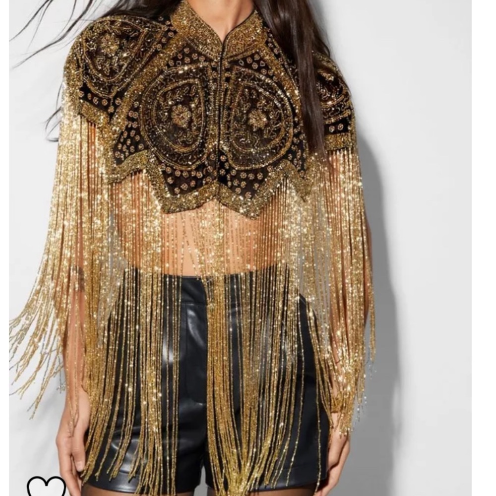 Nasty Gal Beaded Cape